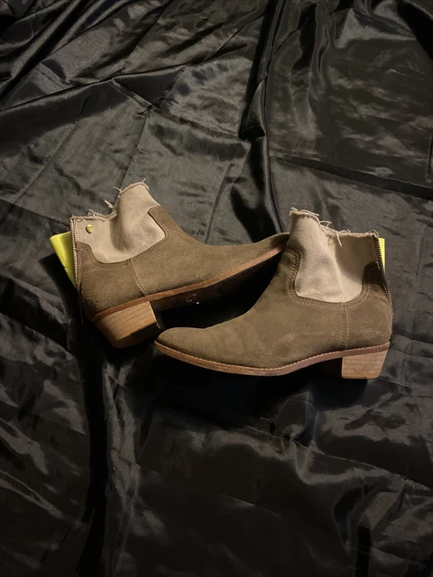 Bottines ZADIG & VOLTAIRE pointure 38 cuir beige jaune Fluo bon état