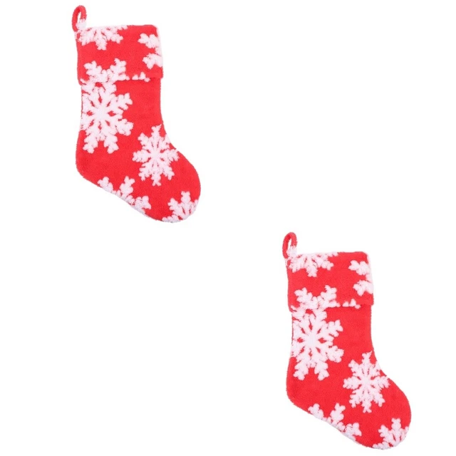 2x Dulces Calcetín Bolsa Navidad Regalo Bolsos Navidad Chimenea Decoración