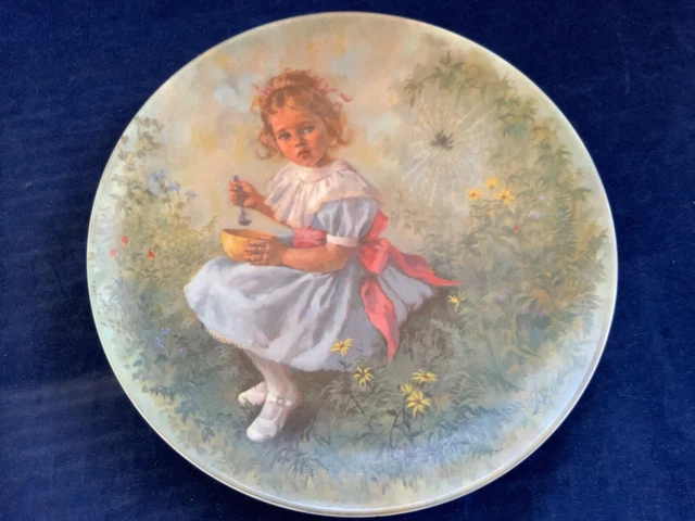 "Little Miss Muffet" Collecter Plate -Mother Goose Series by John McClelland