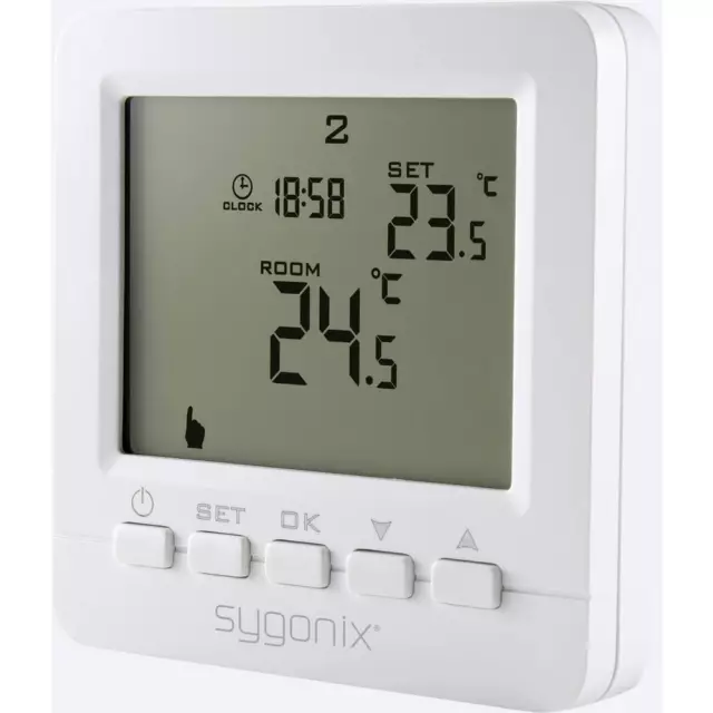 Thermostat dambiance Sygonix encastré programme hebdomadaire 5 à 35 °C