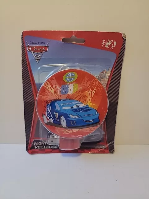 Disney Pixar Cars 2 Night Light Raoul CaRoule World Grand Prix