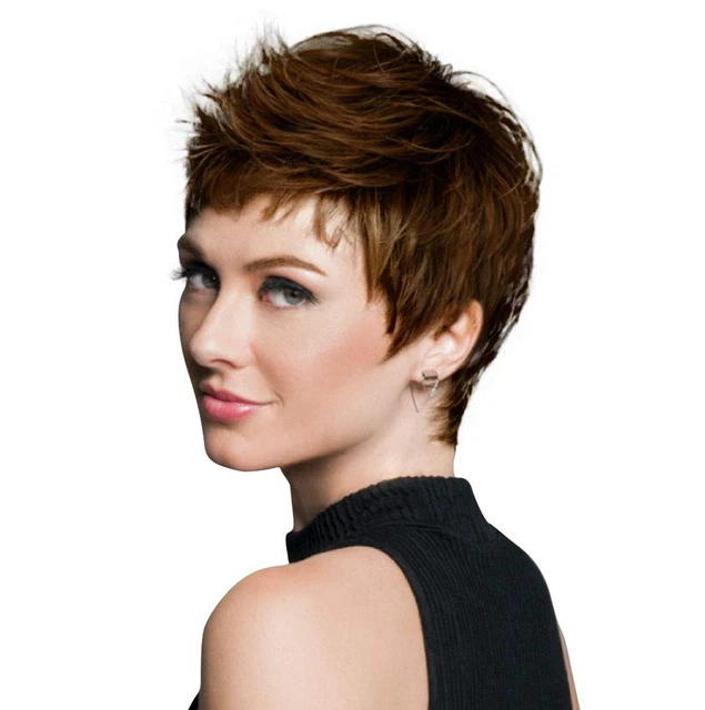 HairDo Textured Cut Wig -Short Feathered Modern Tru2Life Heat Friendly Synthe...