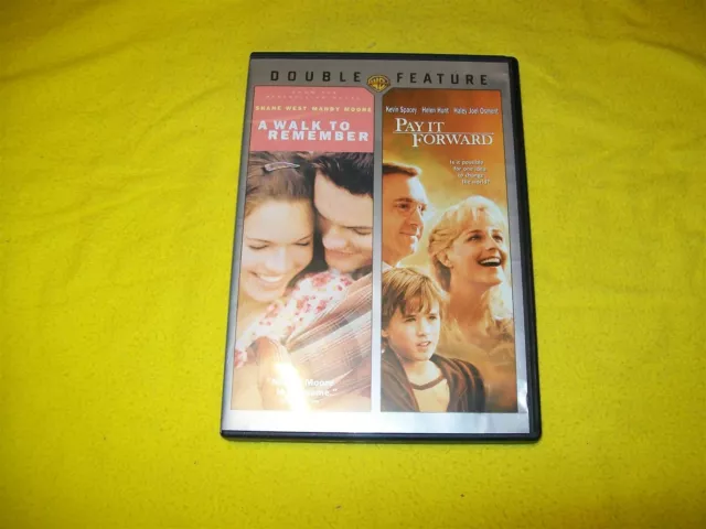 A Walk To Remember & Pay It Forward Dvd Kevin Spacey Helen Hunt Haley Joel Osmen