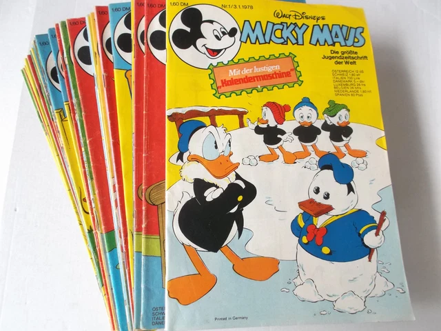 AUSWAHL = Micky Maus Comic Hefte 1978 Nr. 1 - 52 mit / ohne Beilagen