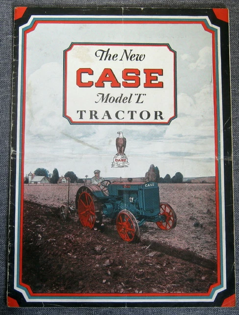 The New CASE Model "L" tractor 1929 catalog original sale brochure