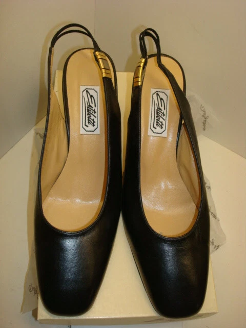 Escarpins/chaussures noires femmes en cuir pointure 40 (NEUVE, jamais portées)