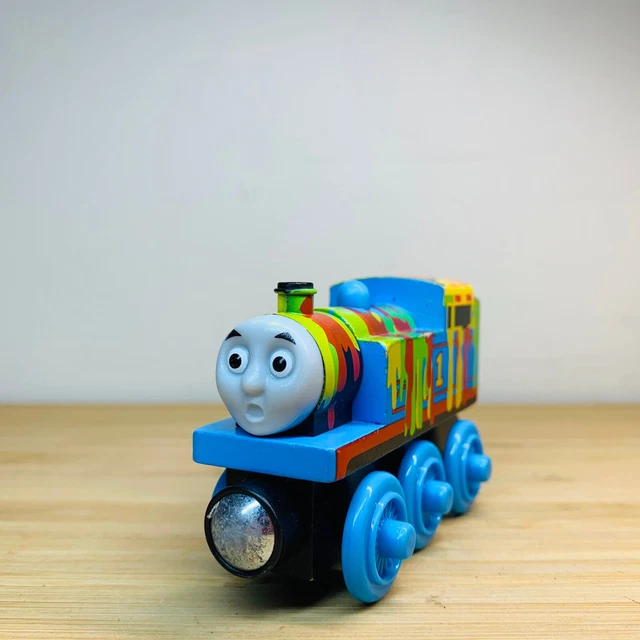 PAINT SPLATTERED THOMAS - Thomas The Tank Engine & Friends Wooden ...