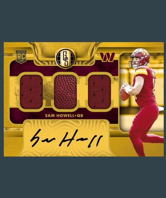 SAM HOWELL ROOKIE Triple Patch Auto Gold Standard NFL Blitz Digital 8.