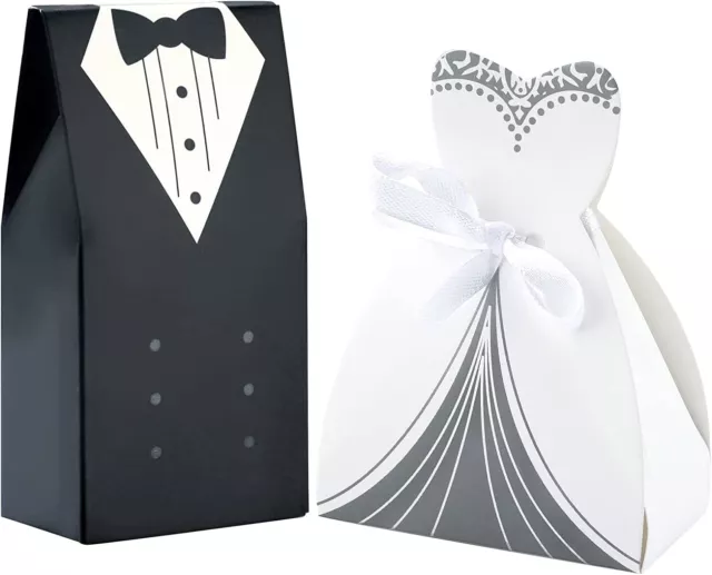 AOI 100 pz scatoline portaconfetti bomboniere Matrimonio Carta Scatole per C