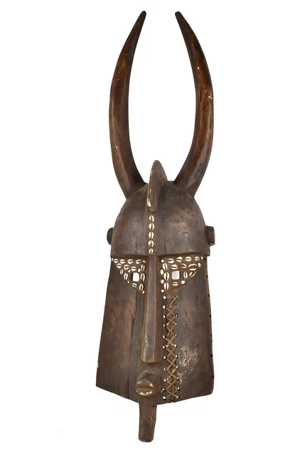 Yaure Baule Portrait Mask Large Mblo Ivory Coast African Art