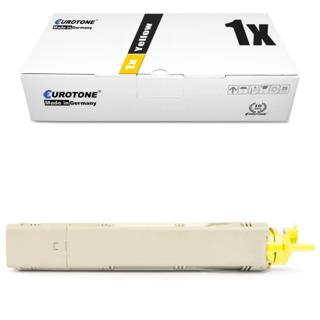 Eurotone Éco Toner Jaune pour OKI C-3600-N C-3400-N C-3450-N C-3300-N