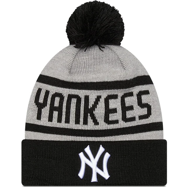 Cappello Bobble New Era Bambini New York Yankes MLB Sideline con Polsini - Grigio