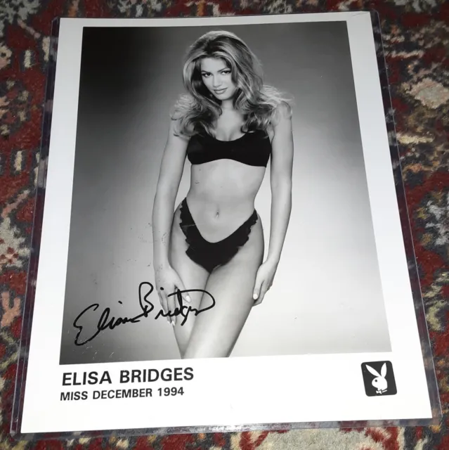 Handsigned Elisa Bridges (D 2002) Playboy Playmate December 1994