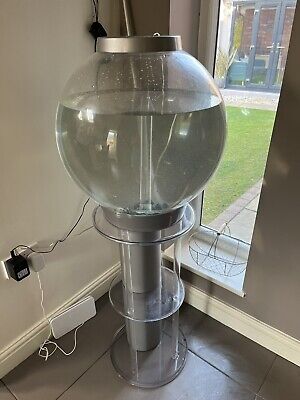 BiOrb 60 litre fish tank,Silver Coldwater Aquarium Kit with Sliver Stand– USED