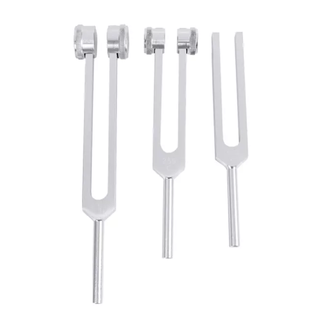 4X(Set of 3 pcs Aluminum Sensory Tuning Forks C 128 256 512 K7N7)