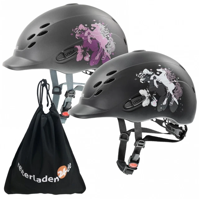 Kinder Reithelm ONYXX little pony Uvex (49-54cm) inkl. RL24 Schutzbeutel