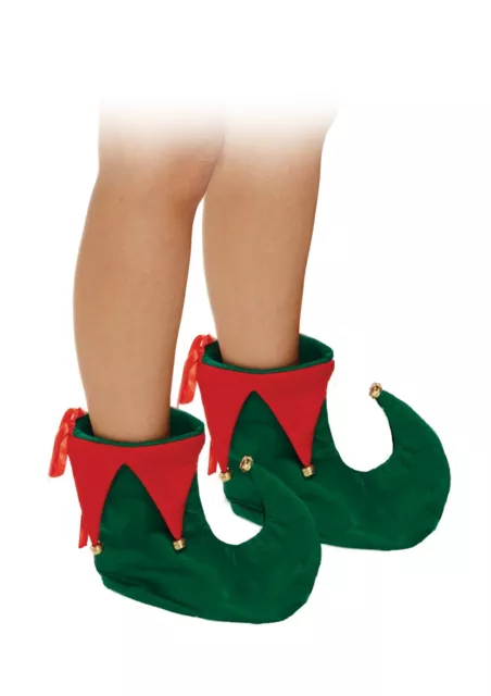 Zapatos de lujo unisex de Santa Helper elfo para adultos rojos y verdes de Navidad