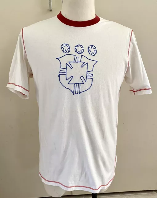 Nike Vintage Soccer Football Brazil Estadio Azteca 70 T-shirt Size L P CH