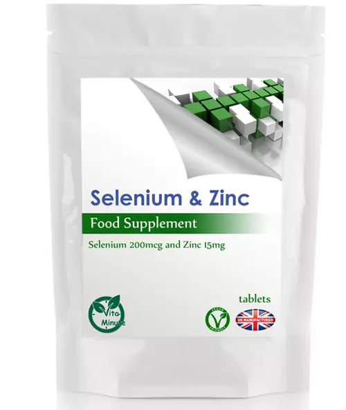 180 x Zinc 15mg and Selenium 200mcg Tablets - Fertility, Thyroid, Hair | UK (V)