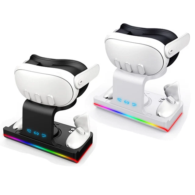 Convient pour quest3 VR Controller charge stand casque LED Light chargeur Convient pour quest3 VR Controller charge stand casque LED Light chargeur