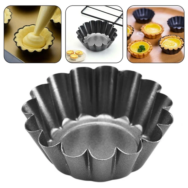 Moule à Gâteau 6 Cavités En Acier Carbone Gurlideo - 25.5x19.5cm - Pour Biscuits Et Petits Gâteaux