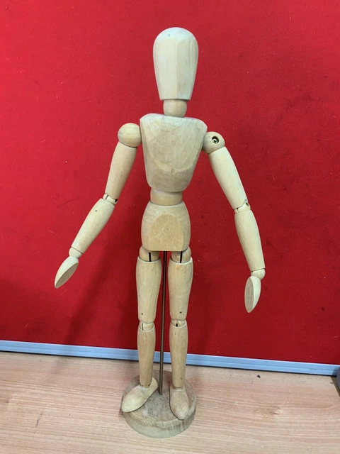 wooden artist mannequin Human Figure Jointed Sprung Posable 12 inch
