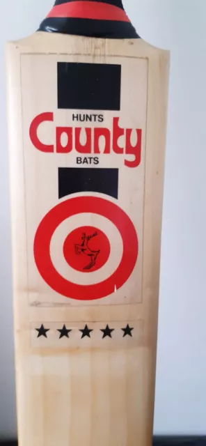 Rare Hunts County 5 Star Fibreglass Handled Cricket Bat Minty 2