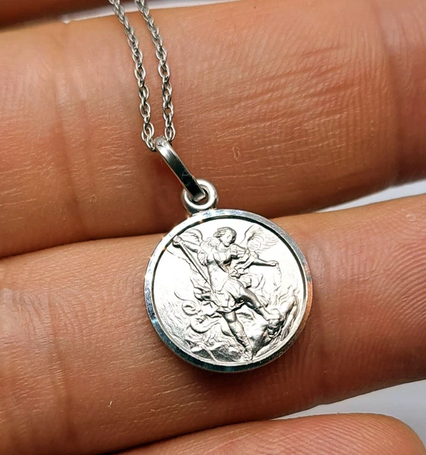 Médaille De Saint Raphaël En Argent - 16mm - Palais Du Rosaire
