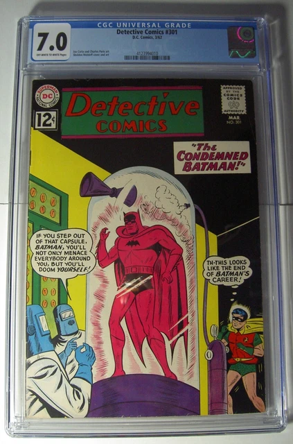 Detective Comics #301 (CGC 7.0)FN/VF,1962,Batman/Robin, Free US ship, Joe Certa