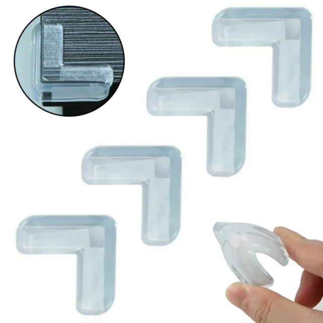 Protect Your Loved Ones with Transparent Table Corner Edge Protectors (4 Pack)