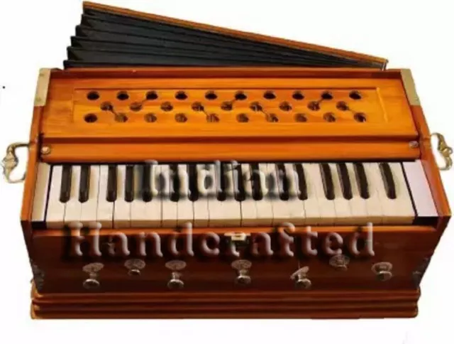 Harmonium Musical Instrument 7 Stopper Multi Bellow 440hz Long Sustain 3.25 Oct