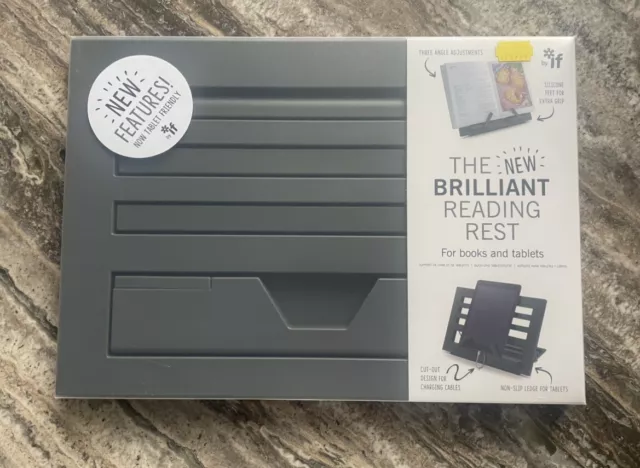 Die brillante Lesestuhe, grau. Tablet Halter Displayständer *NEU!