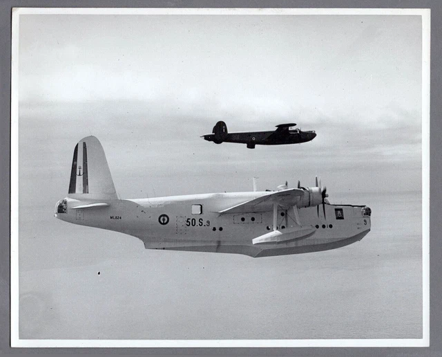 Short Sunderland Flying Boat French Navy Avro Shackleton Original Press Photo 2