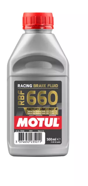 Motul RBF 660 Factory Line Racing Brake Fluid High Boiling Point DOT 4 – 500ml