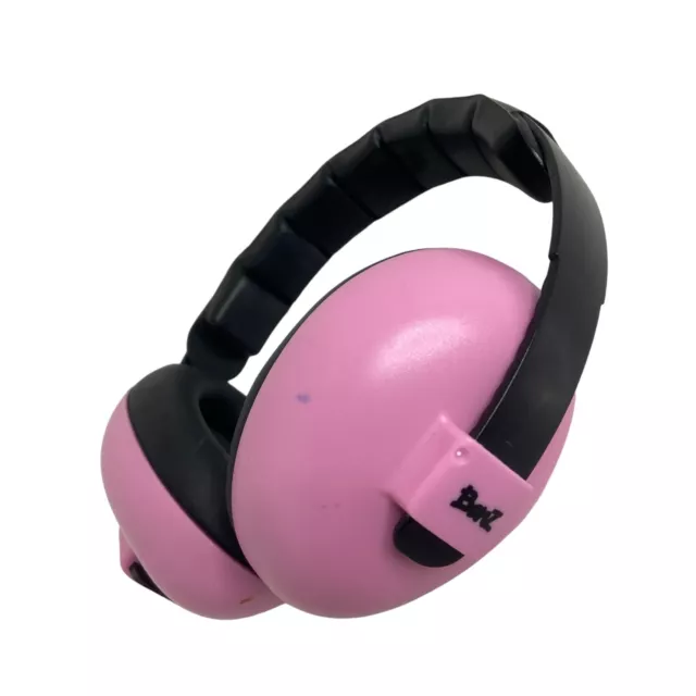 🥝 BABY BANZ CHILDREN Pink EAR HEARING PROTECTION NOISE CANCELLING HEADPHONES Q4