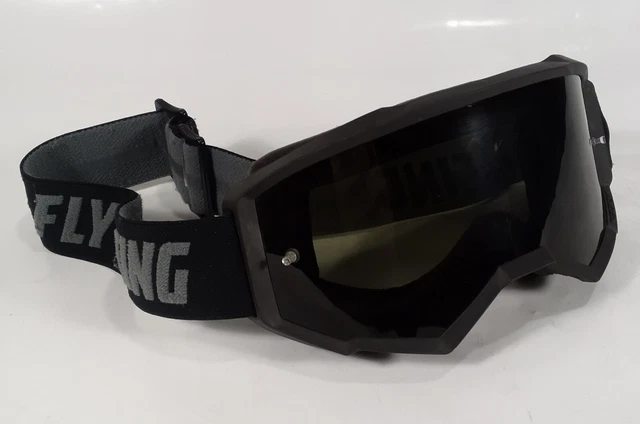 Fly Racing Focus MX Motocross Goggles Black Gray Dirtbike ATV UTV