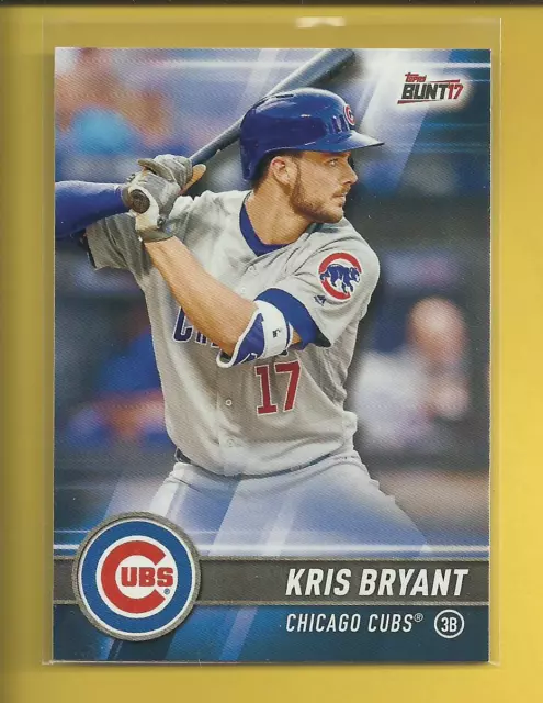 Kris Bryant 2017 Topps Bunt Card # 30 Chicago Cubs Baseball MLB