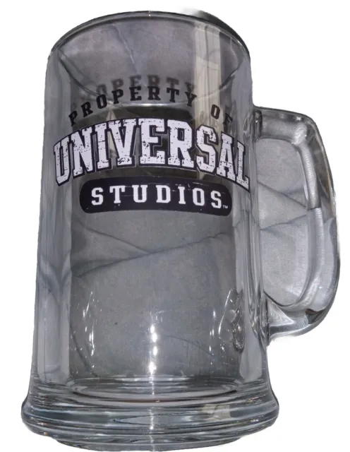 Souvenir Property of Universal Studios Libbey Glass Beer Mug Cup Orlando Florida