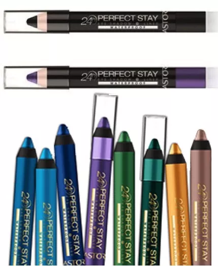 Astor 24Hr Perfect Stay Waterproof Eyeshadow Pencil (Pack Of 2) Free Tweezer