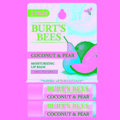 Noix de Coco Et Poire Lèvre Baume Blister Boîte 4.4ml Par Burts Bees