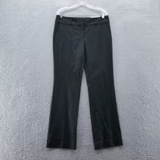 ELLE WOMENS PANTS Size 4 Black Slim Fit Mid Rise Ankle Length Stretch Flat  Front $12.73 - PicClick