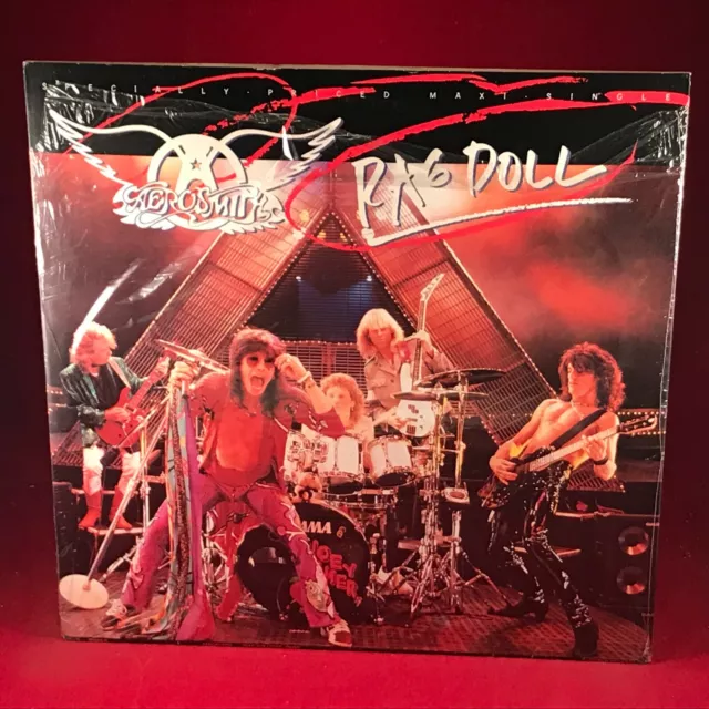 AEROSMITH Rag Doll 1988 USA 4-track  12" vinyl single EXCELLENT CONDITION EP
