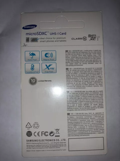 SAMSUNG Evo 64 GB, Class 10 48MB/S - microSDXC Card MB-MP64D/EUfree adapter 3