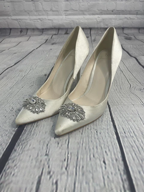 Jenny Packham spalline avorio a punta gioielli donna taglia 6 (CY11)