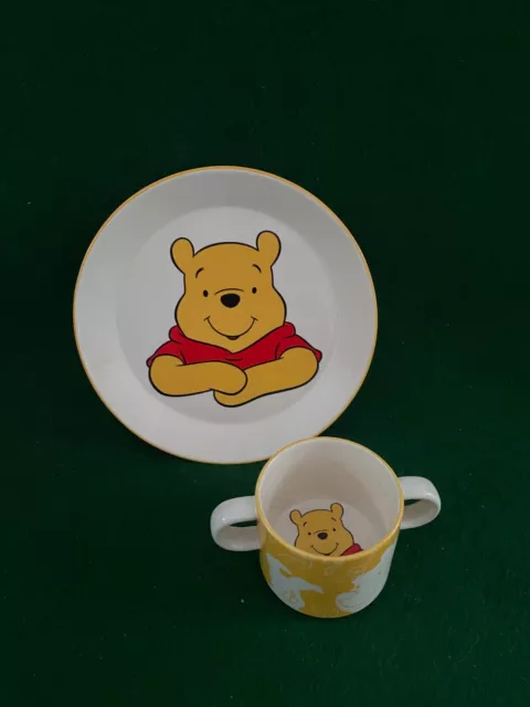 Royal Doulton Disney Winnie The Pooh ~ 8½" Plate And 2 Handled Cup