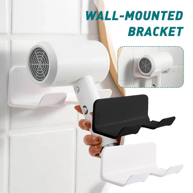 Bathroom Hair Dryer Storage Organizer Rack Comb Holder x p Stand Mounted H6M6