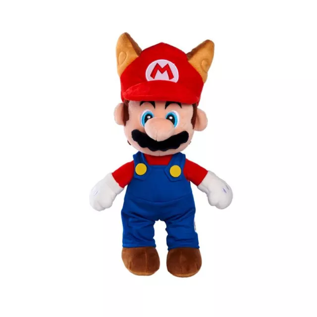 Super Mario Simba Plüsch Stofftier  Waschbär Raccoon Mario Plüsch 30cm Neu & OVP