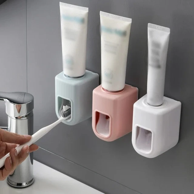 Distributeur de Dentifrice Automatique Mural Salle de Bain Multiples Couleurs