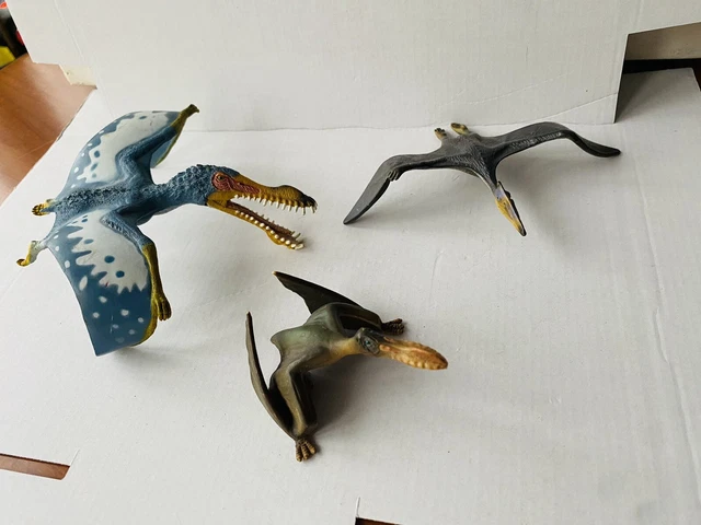 Blaue Pterosaurier Dino-Figur – Detailgetreues Mini-Modell Als Spielzeug & Deko Für Kinder