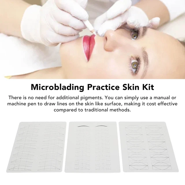Microblading Practice Skin Kit 30pcs Microblading Practice Skin Kit Double Sided